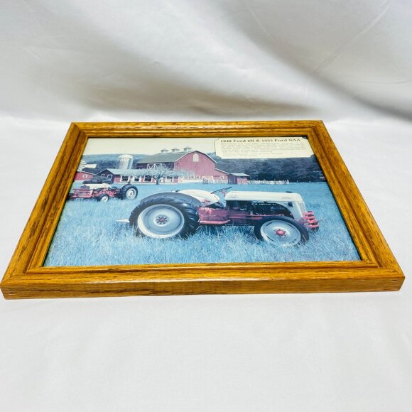 1948 Ford 8N & 1953 Ford NAA Wood Framed Photograph By Ozzie Sweet - Picture 7 of 10